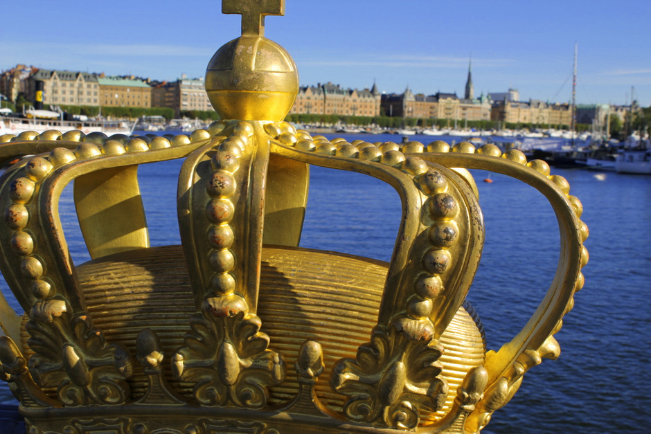 Daily Travel Photo - Golden Crown Overlooking Stockholm
