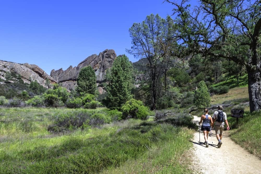 Couple Hiking Pinnacles National Park in Monterey County