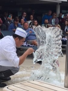 ice carving on Princess Cruises