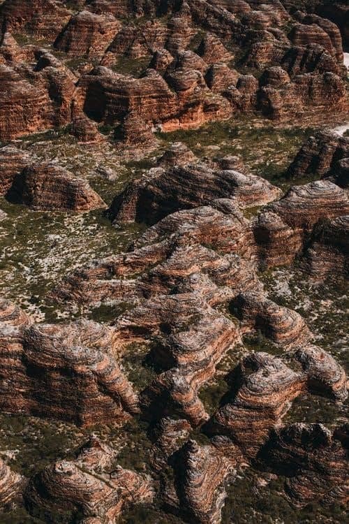 Rocky outcrop in rough terrain