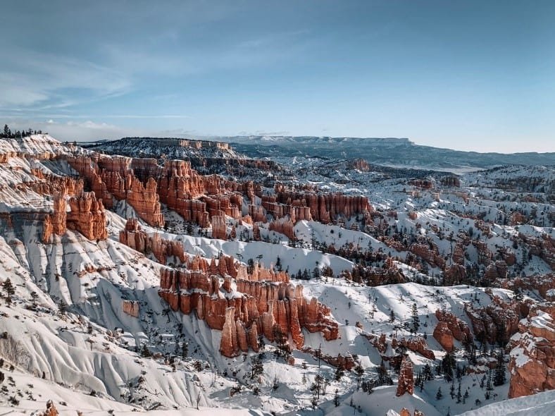 Snow in Bryce Canyon National Park