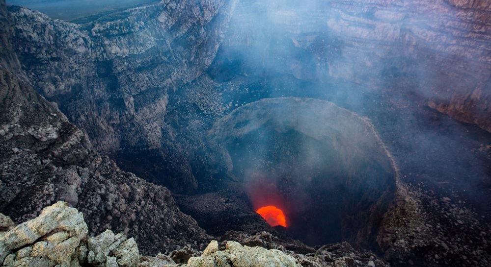 Summit of a volcano