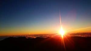 Watching the Sunrise from Haleakala National Park