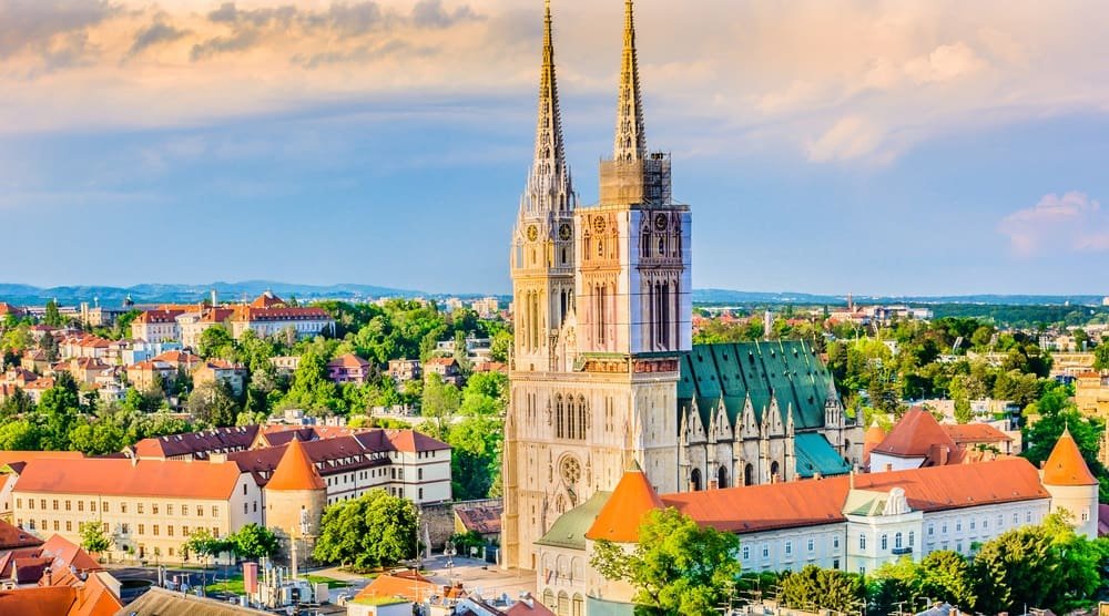 zagreb city capital town of croatia